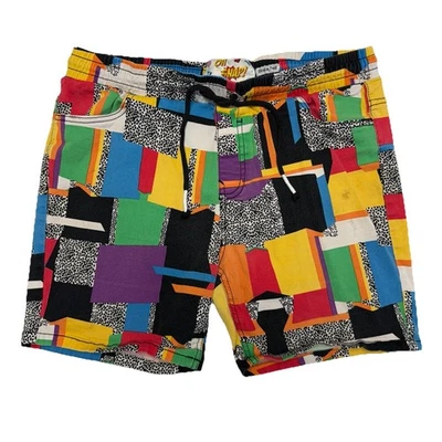 Pantalones Cortos Oh Snap Para Hombre L Colorido Drill Clothing Co Sarga Retro De Colección Años 80 31x5.5 Foto 1 de 4