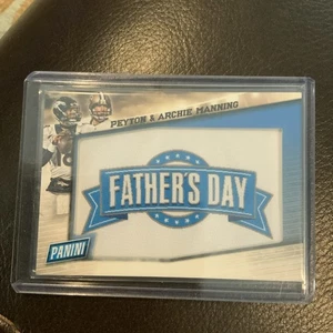 2015 Panini Fathers Day Peyton Archie Manning Patch - Bild 1 von 2