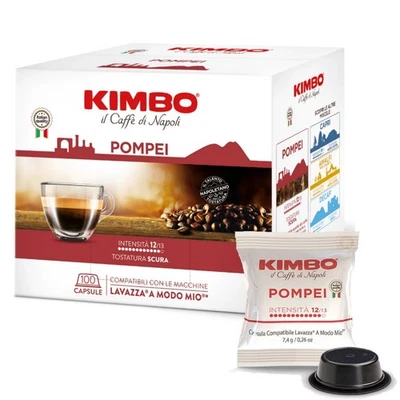 Kaffee Kapseln Kimbo A Modo Mio Blend Pompeij Formel BAR Espresso Napoletano - Bild 1 von 4