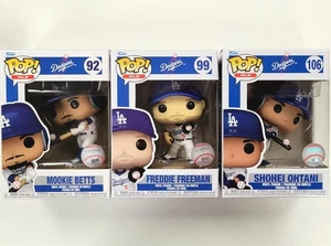 Shohei Ohtani / Mookie Betts / Freeman Dodgers Funko Pop! Lot w/ Protectors - Picture 1 of 1