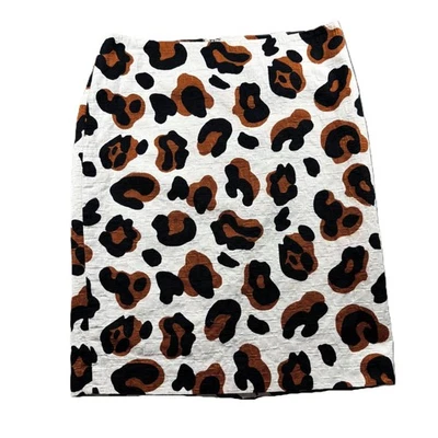 Talbots абстрактная юбка-карандаш с анималистическим принтом деловая повседневная рабочая одежда размер 6 E148 - Изображение 1 из 4