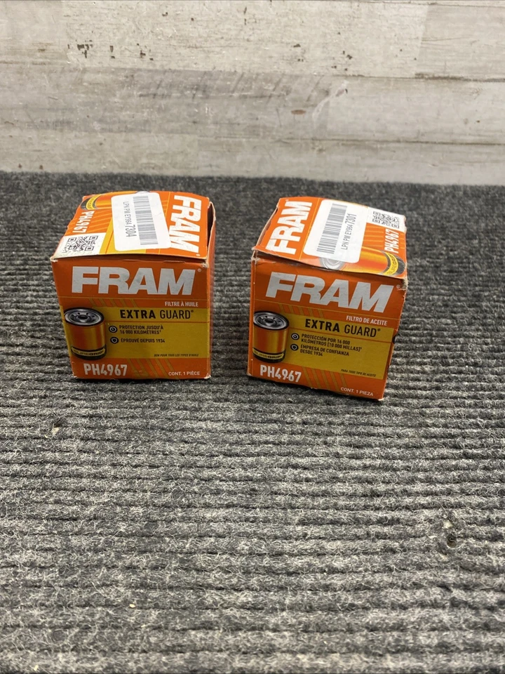Filtros de aceite de motor FRAM Extra Guard PH4967 2 piezas para V70-0012 V64-0002 ir Foto 1 de 4