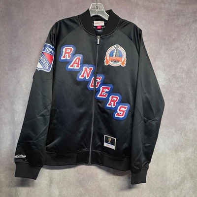 NUEVO SIN ETIQUETAS Mitchell & Ness NY Rangers Mark Messier 11 Jersey Maxed Out Chaqueta de Satén L Foto 1 de 4