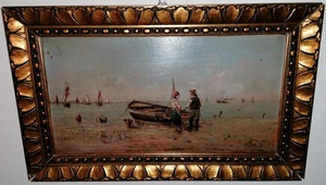 Krabbenfischer Ölg. von Karl KAUFMANN (1843-1902/05) - Bild 1 von 12