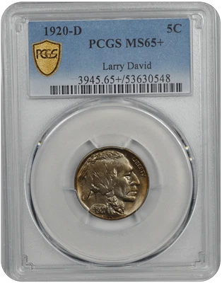 1920-D Buffalo PCGS MS 65+ - Image 1 of 4