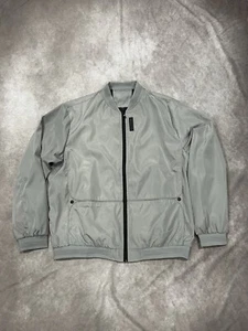 Alexander Wang Windbreaker Jacket Lightweight Grey Zip Up Flawless 2XL  - Picture 1 of 12