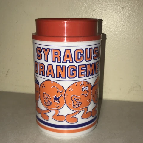 Rare Vintage SU Syracuse University Otto Orangeman 22 oz Thermo Cup Mug 0405A Cover