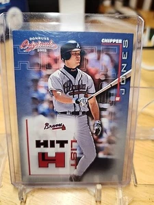 CHIPPER JONES 2002 DONRUSS ORIGINALS HIT LIST 1289/1500 BRAVES NMT - Picture 1 of 2