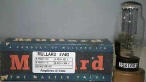 5V4G MULLARD NOS Made in Gt.Britian Amplitrex AT1000 Tested 1pc - Picture 1 of 5