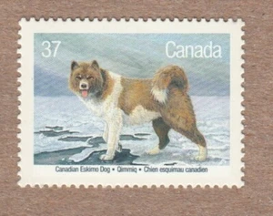 Canadian INUIT ESKIMO DOG = KENNEL CLUB = Canada 1988 # 1219 MNH - Picture 1 of 1