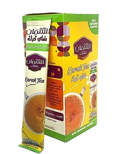 Sachets Packs of AL Samman Karak Tea with Cardamom and Saffron Sugar Add 20gm - Picture 1 of 12