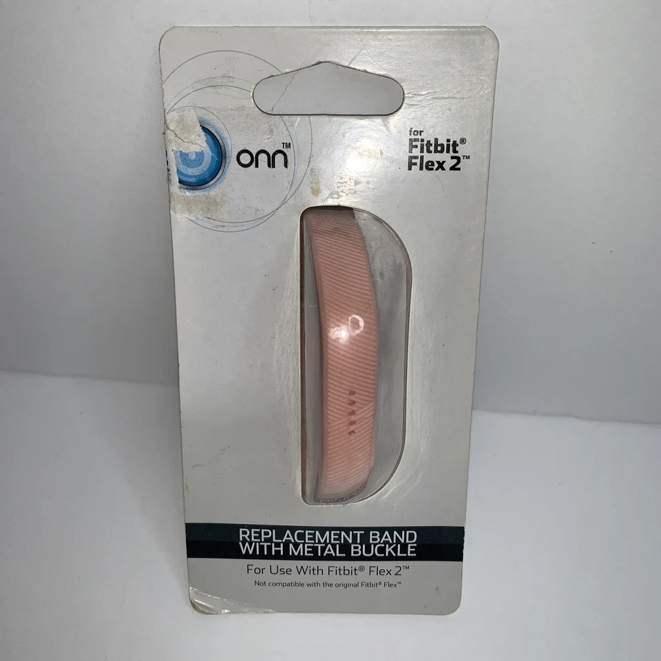 Onn*adjustable Fitbit Flex 2 Metal Buckle Band Replacement Pink Diagonal Line 1a