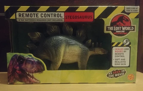 The Lost World Jurassic Park Remote Control Stegosaurus Toybiz 1997 Roars/Walks Cover