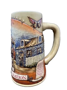 Miller Beer Mug Stein High Life Birth of a Nation 1775 Paul Revere Patriotic - Picture 1 of 10