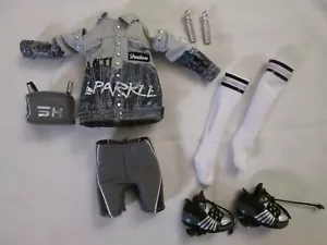 Nicole Steele Shadow High Doll Outfit fits Rainbow Coat Shorts Shoes Socks Top - Picture 1 of 9