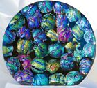 Art Glass Studio Mosaic Multi Color SCULPTURE Dichroic  Paperweight Fused Signed