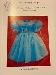 Smocking Plate #273 O' Come All Ye Faithful by Pat Garretson - New - Picture 1 of 2