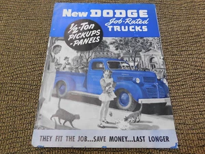 1946 Dodge Job-Rated Trucks Brochure 1/2 ton Pickup & Panel Trucks - Bild 1 von 4