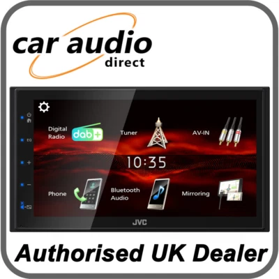JVC KW-M180DBT 6.8" Multimedia Receiver USB Bluetooth DAB+ - Image 1 of 2