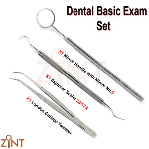 Set di 3 strumenti diagnostici Tartaro Rimozione Calcolo Tessuto Forcipe Lab Neu - Imagen 1 de 4