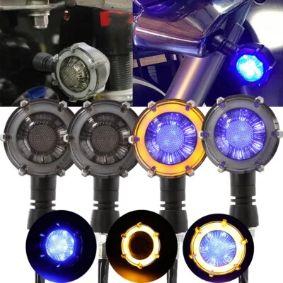 4x luces de giro para Kawasaki Vulcan VN 1500 1600 1700 2000 800 900 Classic Foto 1 de 4