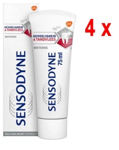84,67€/L - 4 x Sensodyne Zahnpasta - Gevoeligheid & Tandvlees Whitening - 75 ml - Bild 1 von 1