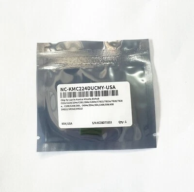 1x Color Drum Chip (DR512C) for Minolta Bizhub C224 C284 C364 C454 C554 E Refill - Image 1 of 2