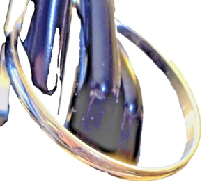 MONET - Silberfarbener Armreif Armband schlicht edel - Bild 1 von 5