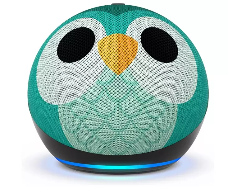 Amazon Echo Dot Kids Edition 5. Gen Smart Lautsprecher - Eulen-Design