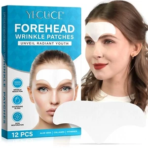 12 Collagen Anti Wrinkle Anti Aging Mask Radiant Youth Patches Face Forehead - Picture 1 of 10