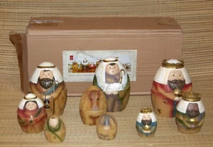 Roman Nesting Nativity Dolls Resin  2014 Family 3 Kings Shepherd # - Picture 1 of 4