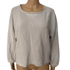 Chaser Linen/cotton blend French Terry Raw Hem Sweatshirt size L - Picture 1 of 7