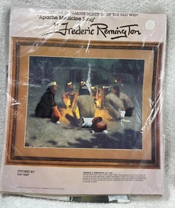 Bucilla Museum Apache Medicine Song 40132 Stitchery Kit NEW Frederic Remington - Picture 1 of 2