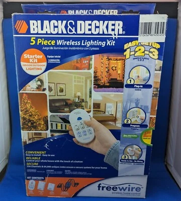 Black & Decker FW3000 5 piezas cable libre interior/exterior kit de salida remota - nuevo Foto 1 de 3