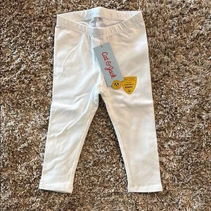 Cat & Jack baby girl white leggings -18 min - Picture 1 of 4