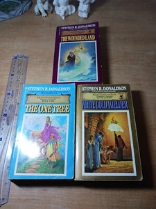 Donaldson The Second Chronicles of Thomas Covenant Complete 1-3 Lot 3 80s PB VG - Picture 1 of 14