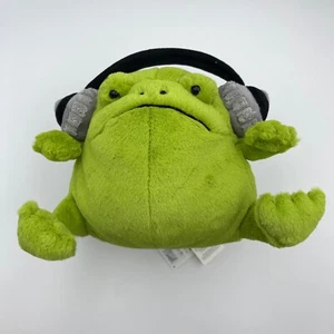 BNWT NEW RARE JELLYCAT Ricky Rain Frog with Headphones original w/Jellycat Tags - Picture 1 of 13