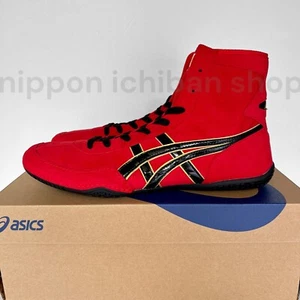 【In stock】ASICS Wrestling Shoes 1083A001 EX-EO TWR900 Red x Black x Gold - Picture 1 of 8