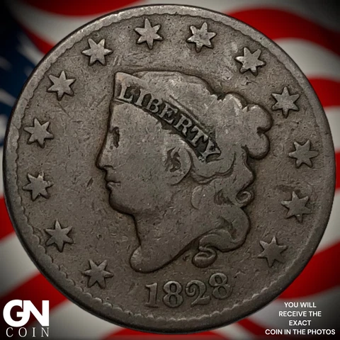 1828 Coronet Head Large Cent  Q5133 Cover
