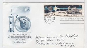TurtlesTradingPost- Apollo Moon Landing - #1434-35 1971 FDC Artmaster Cachet - Picture 1 of 1