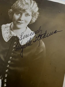 1920s 30s Actress Myrtle Stedman Signed 8x10 Silent Screen Actress Died 1938 - Picture 1 of 3