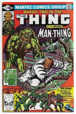 Marvel Two-In-One #77 BRONZE AGE COMIC BOOK The Thing & Man-Thing CIRCA 1981 NM - image 1 of 2