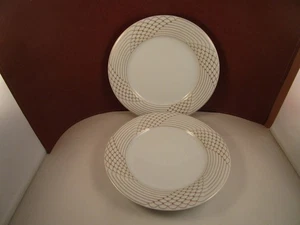 Vintage Hutschenreuther Germany Scala D'Oro Gold Set of 2 Salad Plates C - Picture 1 of 8