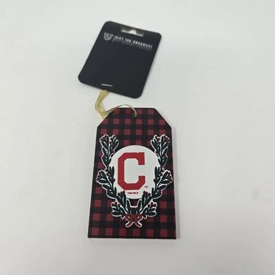 Cleveland Indians MLB Gift Tag Ornament – Memory Co – Licensed – 2020 – New - Image 1 of 4