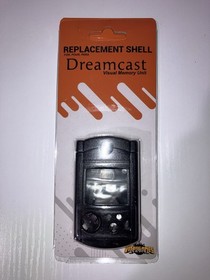 Sega Dreamcast Controller VMU Replacement Shell [SOLID BLACK] (BRAND NEW)