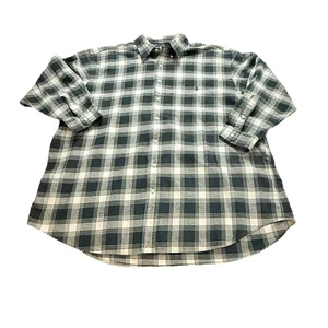 Polo Ralph Lauren vintage camicia adulto 3XB nera a quadri flanella L/S uomo 3XL grande Y2K - Foto 1 di 10