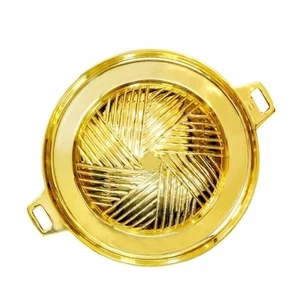 Brass Thai BBQ Stove Mookata Suki Hot Pot Korean Pan Hot Grill 11 inches - Picture 1 of 7