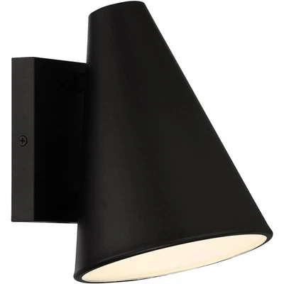 Access Lighting 20143LEDDMG-BL Solano LED 8 inch Black Outdoor Wall Sconce - Image 1 of 4
