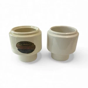 Porcelier Drip Coffee Maker Vitrified China LOT of 2 Chambers No Lids Vintage - Picture 1 of 13