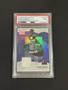 2018-19 Panini Status Kevin Garnett Legendary Status Materials #LM-KG PSA 9 MINT - Bild 1 von 2